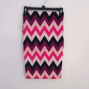 Y2k zigzag bodycon skirt Small